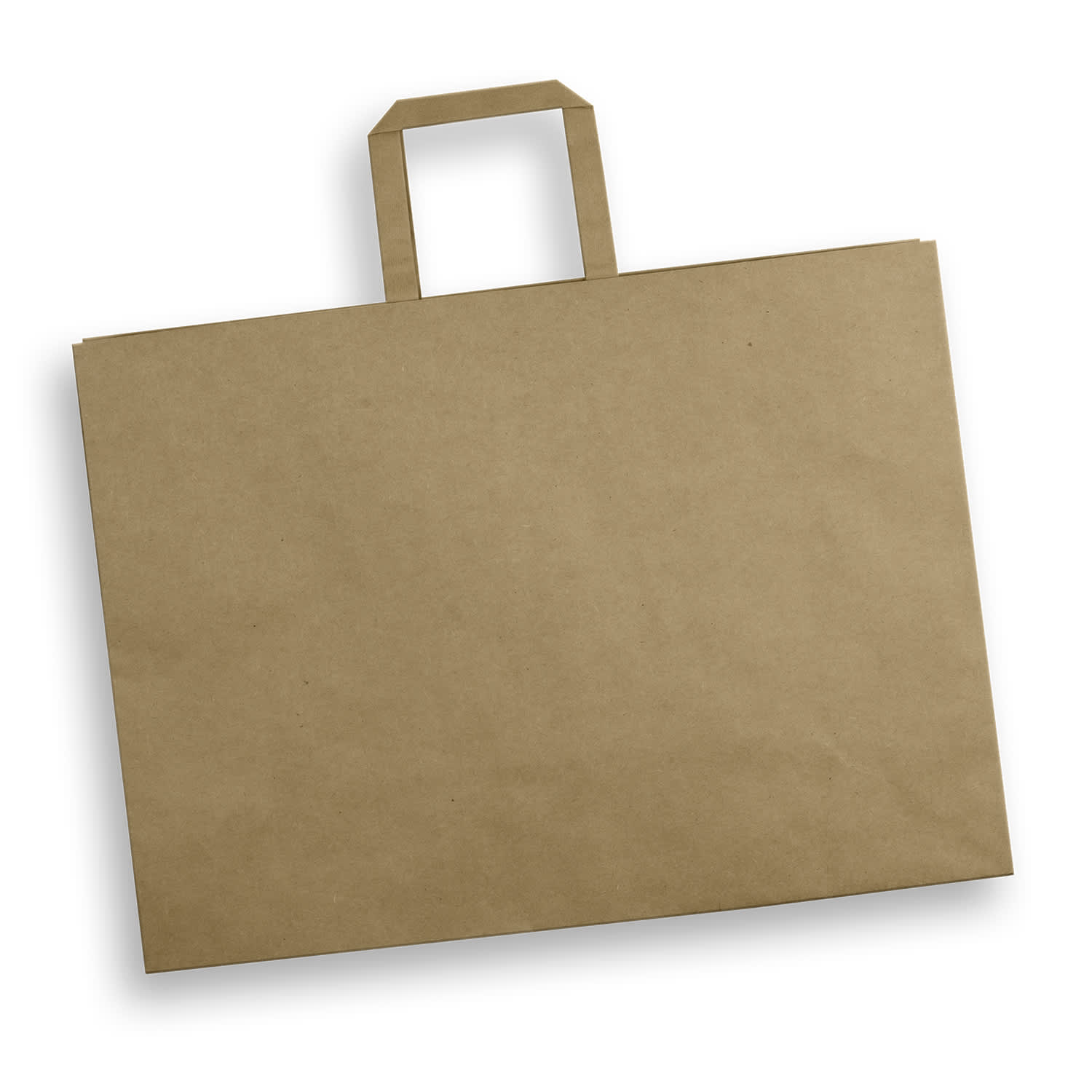 Extra Large Flat Handle Paper Bag Landscape - 125942 Image Natural