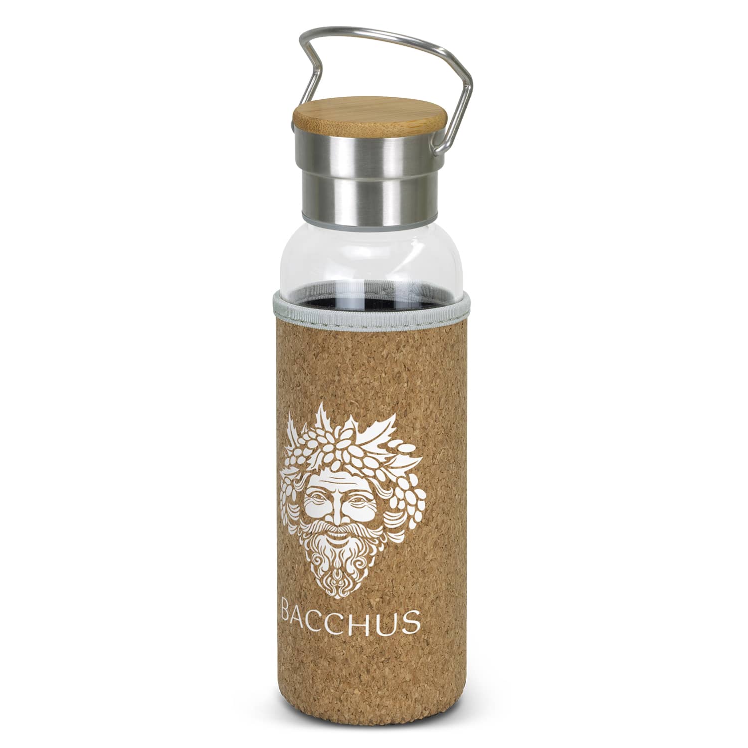 Nomad Glass Bottle - Cork Sleeve | Glass Drink Bottle NZ | Glass Drink Bottle | Glass Water Bottle | Glass Water Bottle NZ | Glass Drinking Bottle | Custom Merchandise | Merchandise | Customised Gifts NZ | Corporate Gifts | Promotional Products NZ | 