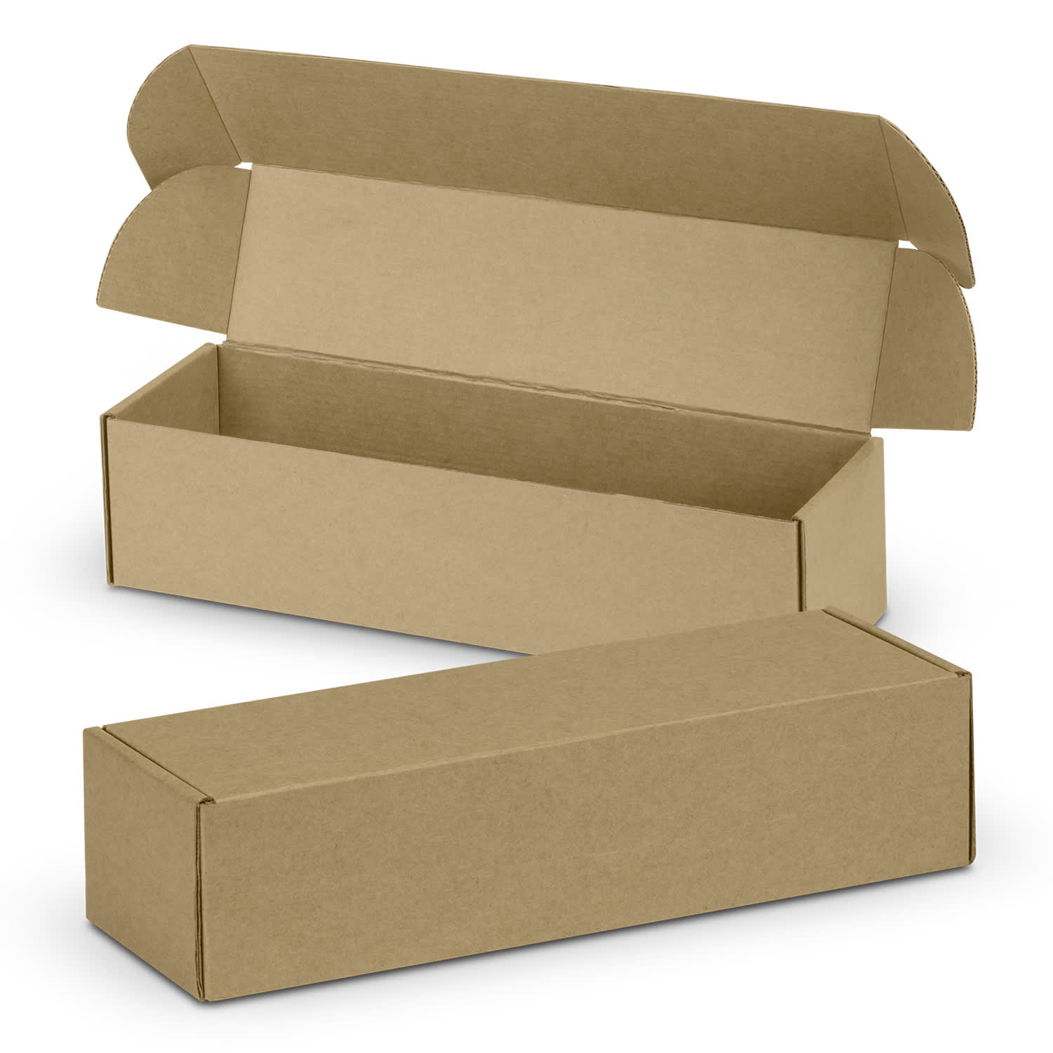 Die Cut Box with Locking Lid - 295x76x76mm - 126237 Image Natural/Natural