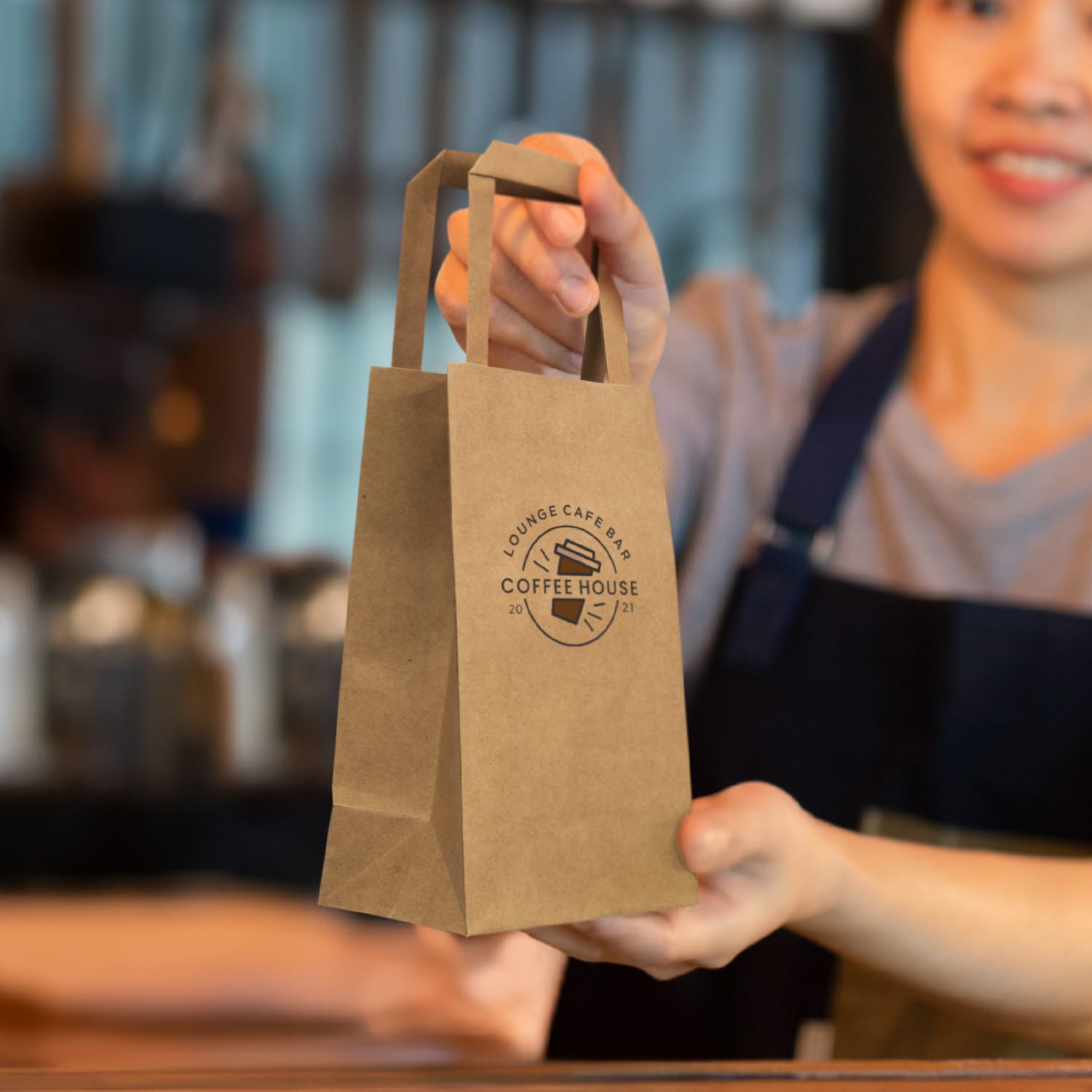 Small Flat Handle Paper Bag Portrait - image 6