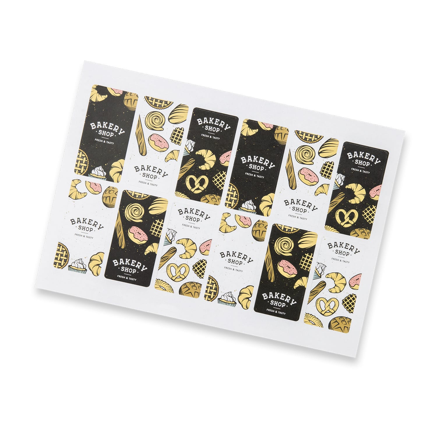 Sticker Sheet 40 x 80mm Rectangle - Matte - 127924 Image