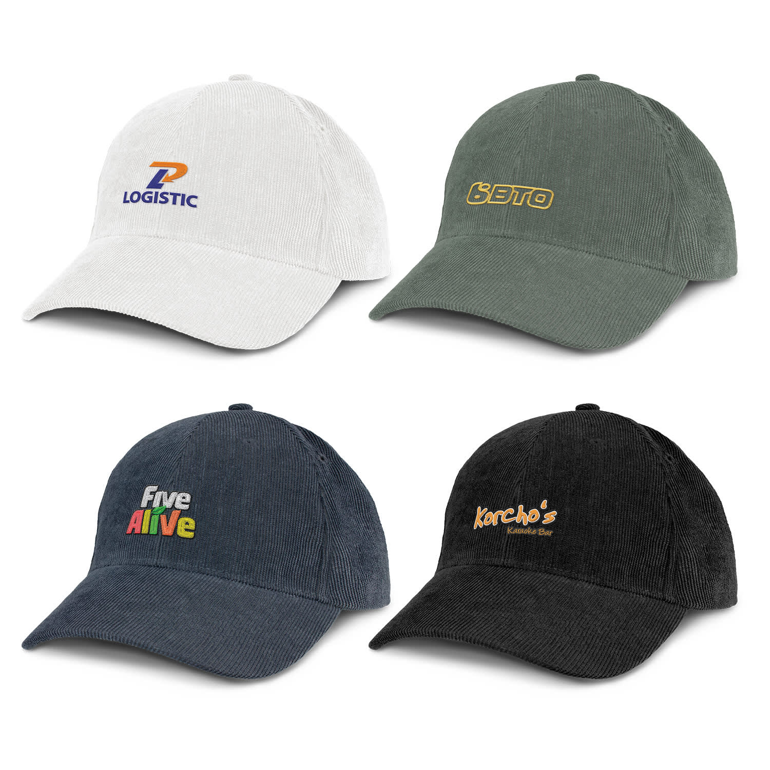 Corduroy Cap | Custom Design Baseball Cap | Custom Merchandise NZ