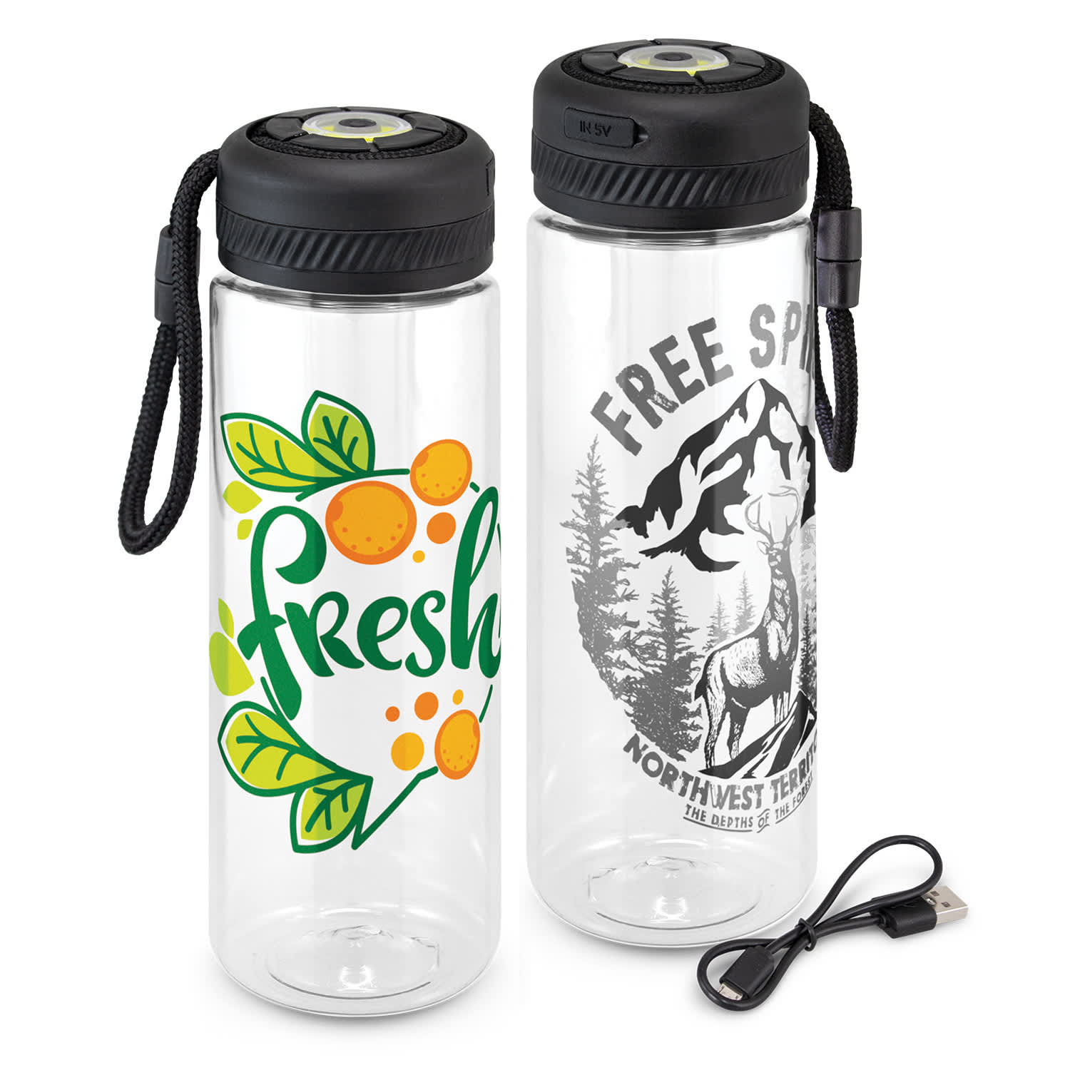 Lumino COB Light Bottle | Branded Drink Bottles | Printed Drink Bottles NZ