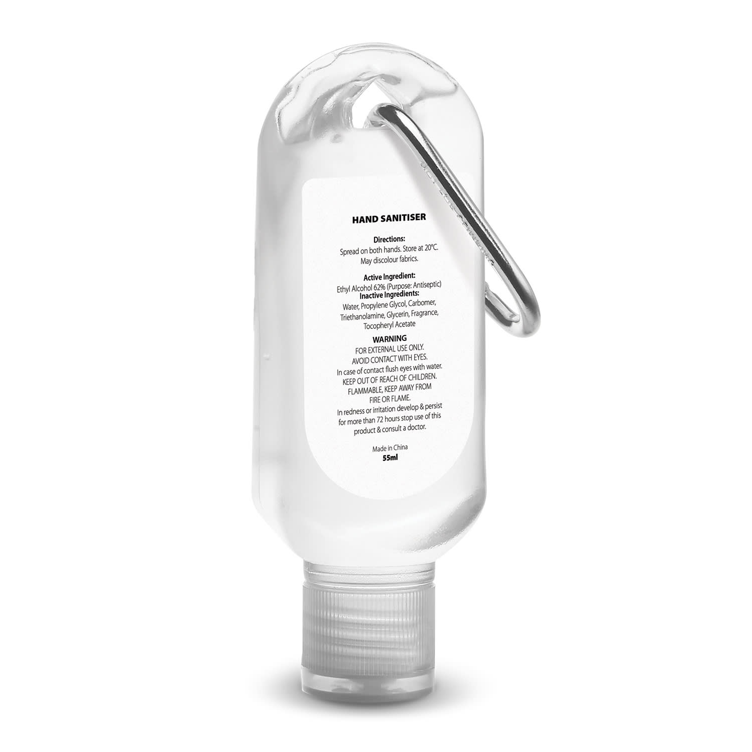 Carabiner Hand Sanitiser 55ml - 200324 Image