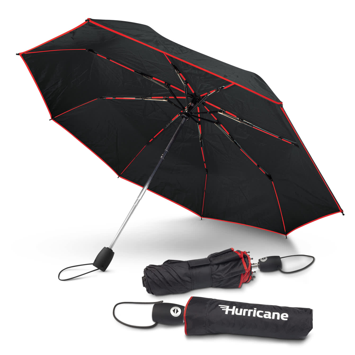 Hurricane City Umbrella - 200581 Image Red/Black