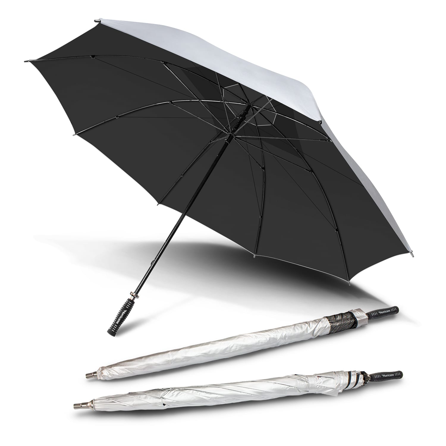 Hurricane Sport Umbrella - 200633 Image Silver/Black