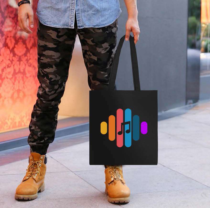 Manly Coloured Tote Bag with Bottom Gusset