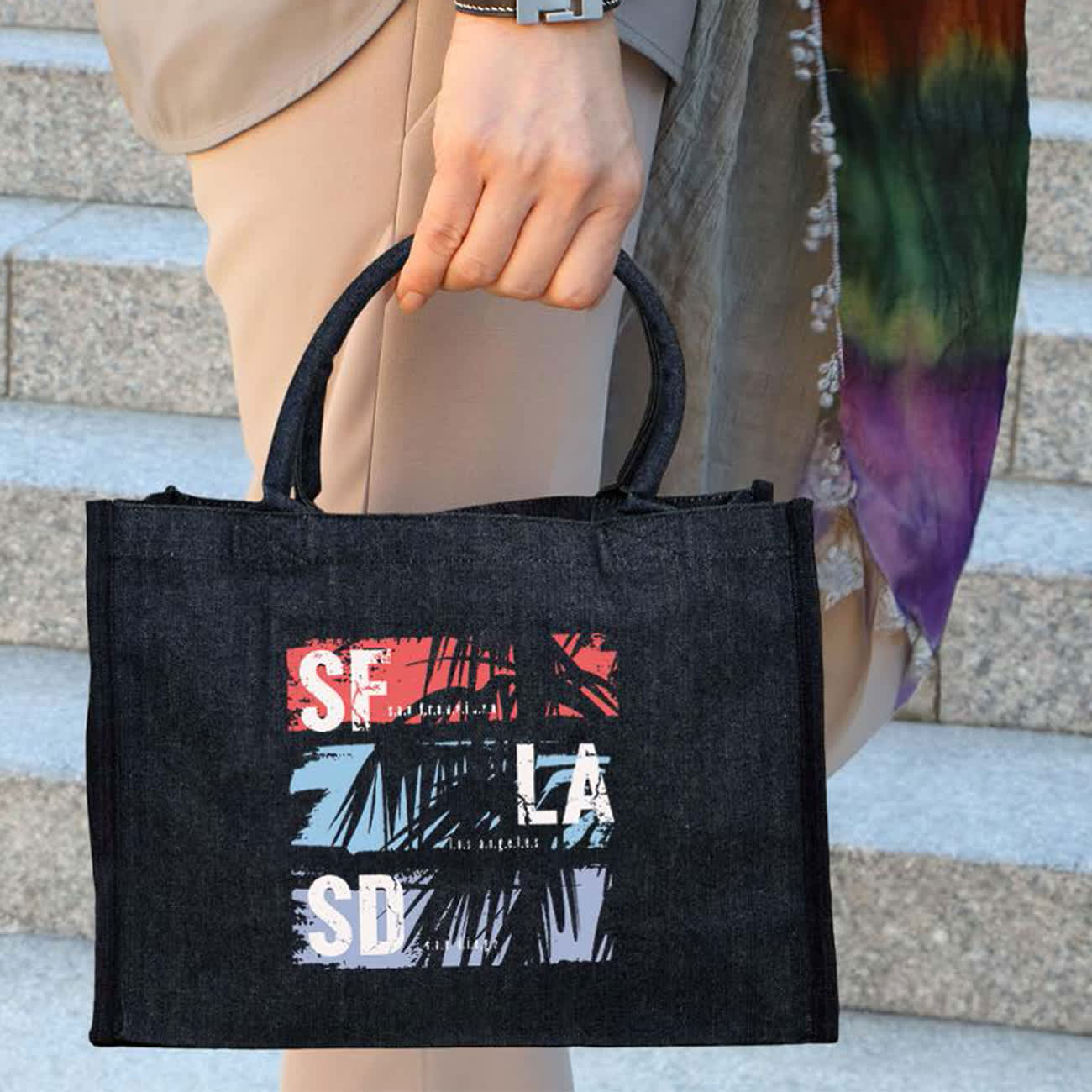 Denim Quotidian Bag