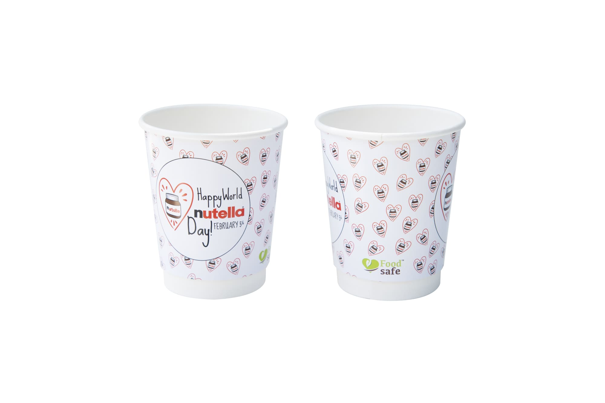 8oz Premium Double Wall, Double Insulated Recyclable Customised/Branded Cups