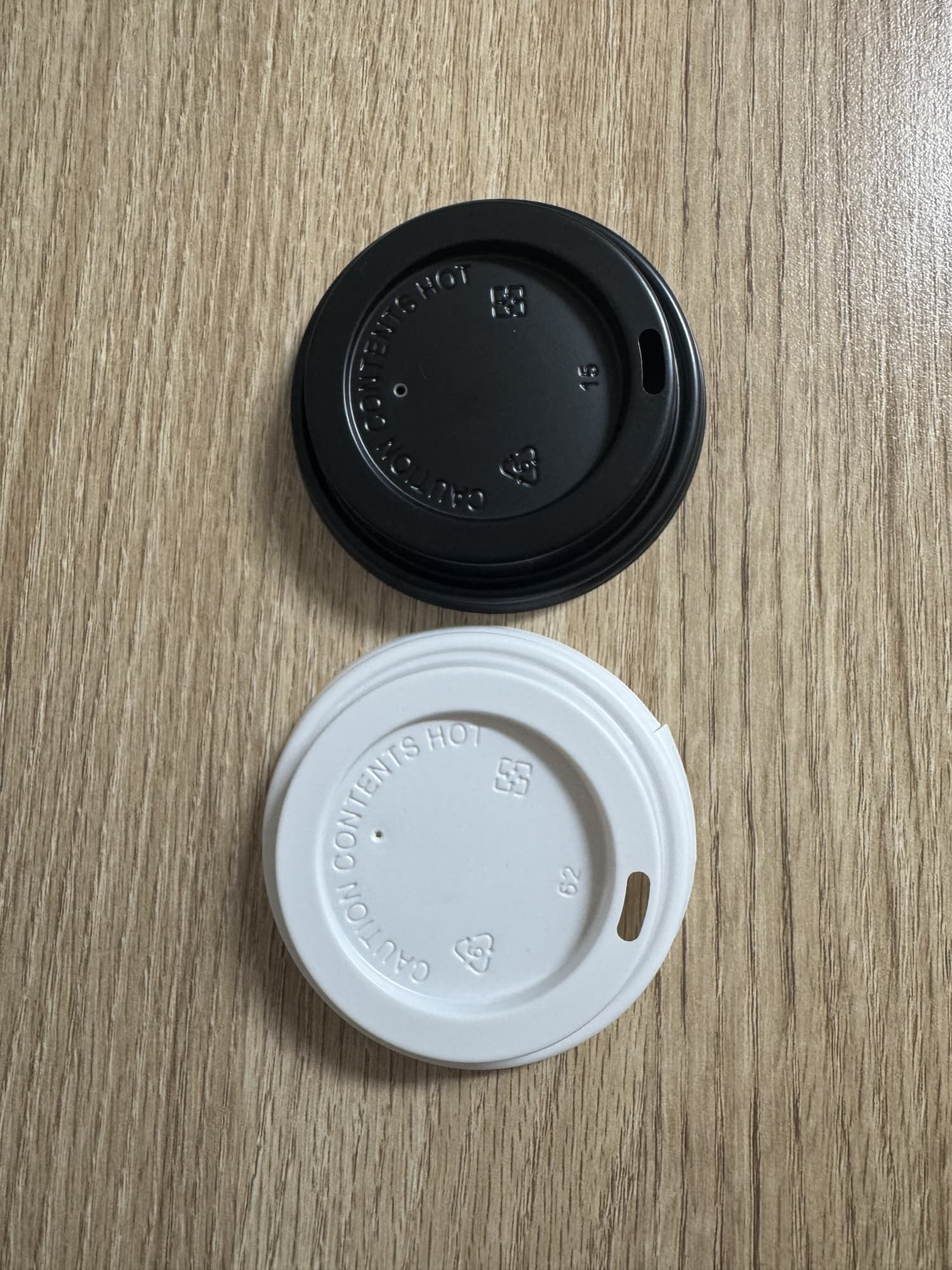 8oz Matching PE Lids (Black or White)