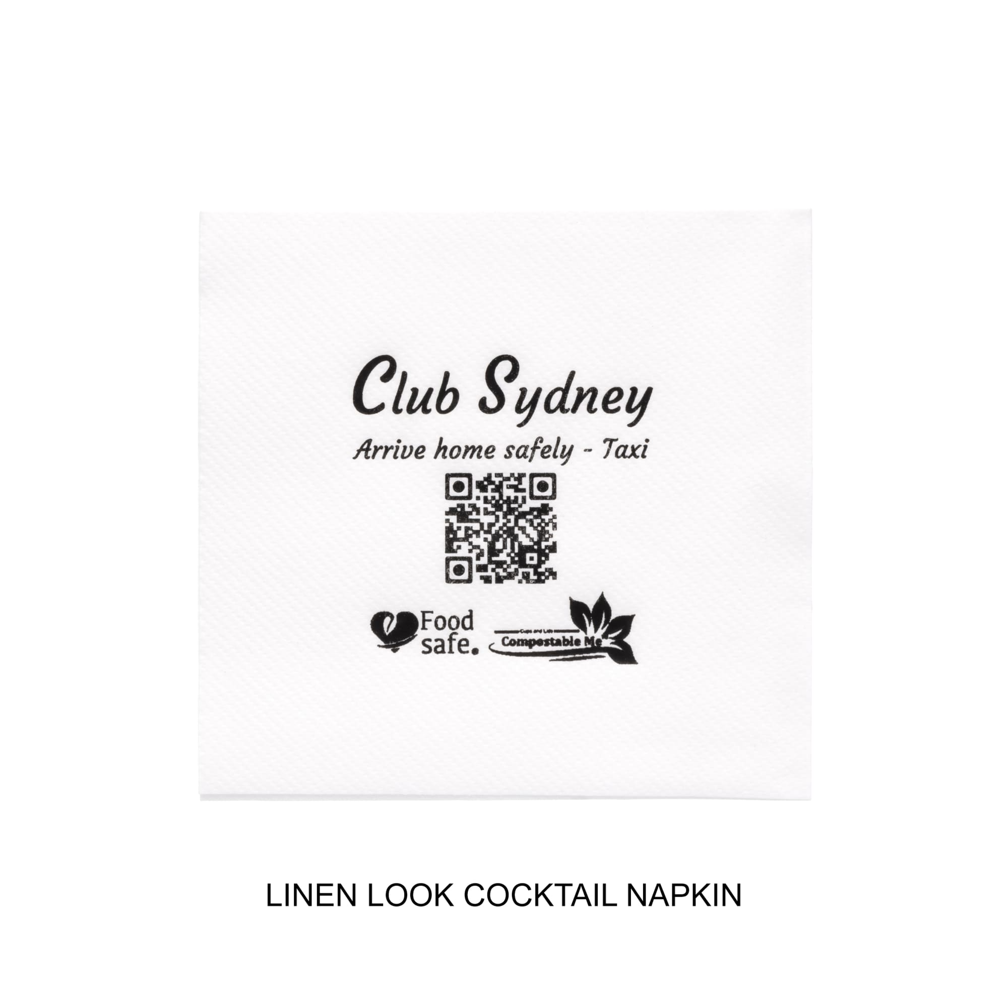Customised/Branded Linen Cocktail Napkins