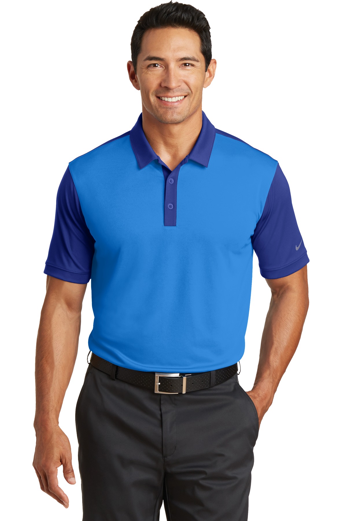 DISCONTINUED Nike Dri-FIT Colorblock Icon Modern Fit Polo. 746101