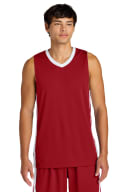 Deep Red/ White