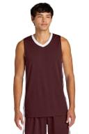 Maroon/ White