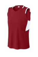 Deep Red/ White