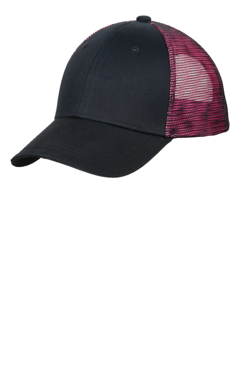 Port Authority Double Mesh Snapback Sandwich Bill Cap. C818