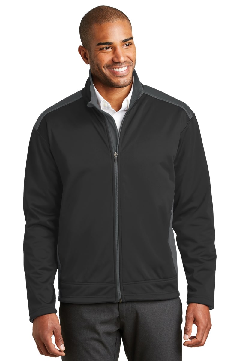 DISCONTINUED Port Authority Two-Tone Soft Shell Jacket. J794