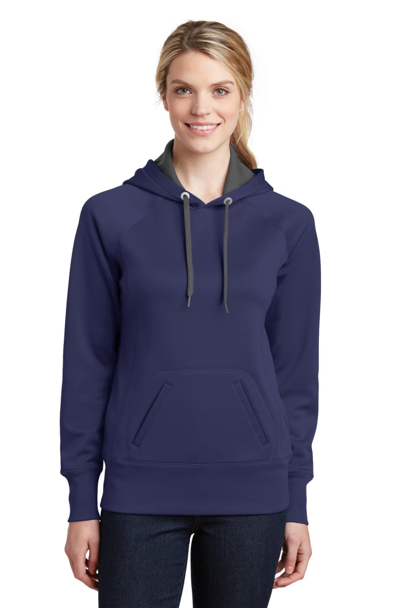 DISCONTINUED Sport-Tek Ladies Tech Fleece Hooded Sweatshirt. LST250