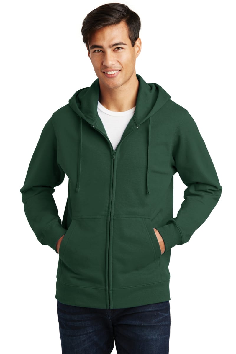 Port & Co Fan Favorite Fleece Full-Zip Hooded Sweatshirt. PC850ZH