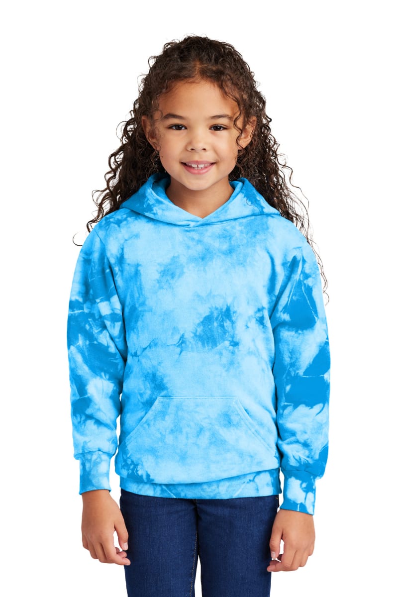 Port & Co Youth Crystal Tie-Dye Pullover Hoodie PC144Y