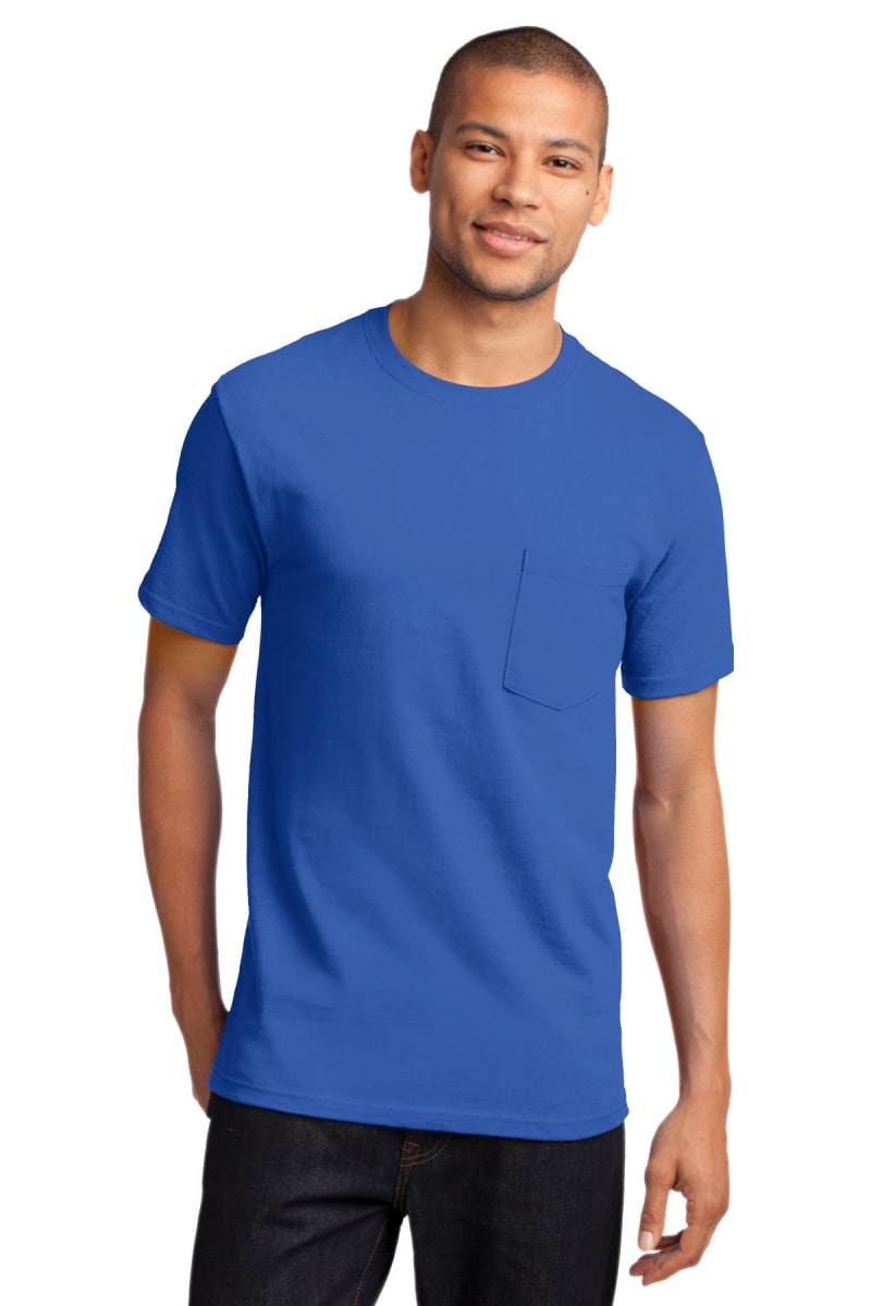 Port & Co Essential Pocket Tee. PC61P