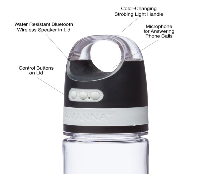 Manna 28 oz. Tritan Speaker Bottle customized with your logo