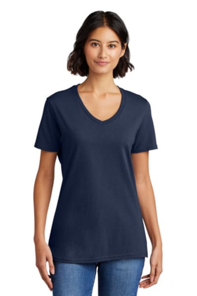 Port & Co Women's Core Cotton V-Neck Tee. LPC54V