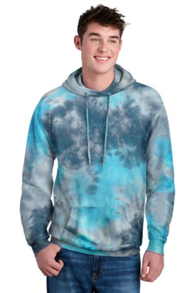 Port & Co Crystal Tie-Dye Pullover Hoodie PC144
