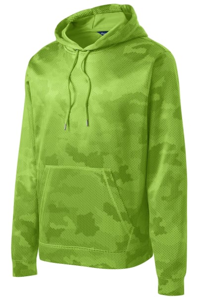 Sport-Tek Sport-Wick CamoHex Fleece Hooded Pullover. ST240