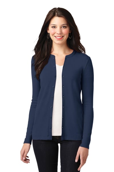 Port Authority Women's Concept Stretch Button-Front Cardigan. LM1008