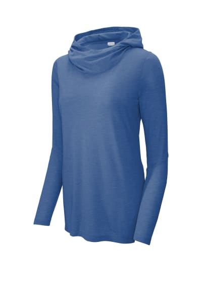 Sport-Tek Women's PosiCharge Tri-Blend Wicking Long Sleeve Hoodie LST406