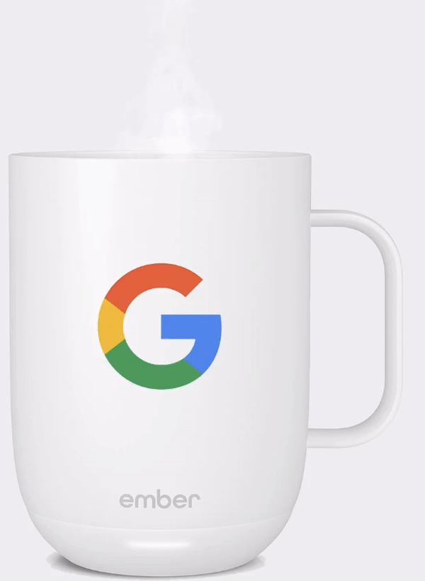 Customized ember 10oz mug with company branding High quality printing on ember 10oz and the complete line of ember products. Buy high quality promotional products from promogator, we can print up to 4 colors your logo.