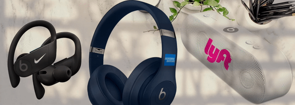 Beats by Dre custom printed products with your company logo We create custom printed beats by Dre headphones and speakers for corporate gifts and items. See our Examples of all of our custom printed beats by Dre products with logos and company branding.