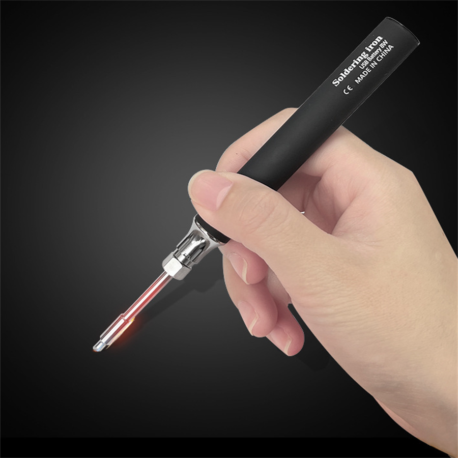Caneta Portátil sem Fio, Alimentada Elétrica, Recarregável, Ajuste de Temperatura, Equipamento de Solda, USB, 5V, 8W