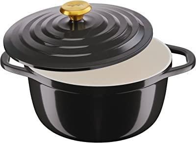 Tefal Cocotte Air de 24 CM, Caçarola de Alumínio Fundido de 4,7 L de Capacidade, Revestimento Cerâmico, Resultados Macios