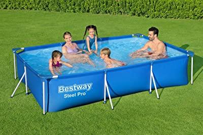 Bestway 56404-19 Infantil Bestway Deluxe Splash Frame Pool piscina removível tubular, cor azul, 300 x 201 x 66 cm