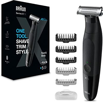 Braun Série X, Aparador de Barba e Máquina de Barbear para Homem, Rosto e Corpo, XT3200