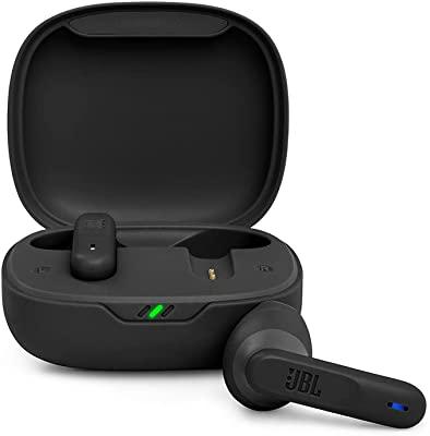 JBL Wave 300 TWS True Wireless Auriculares sem Fios In-Ear com microfone integrado, até 26 horas de reprodução, inclui estojo de carregamento, Preto