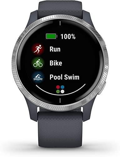 Garmin Venu, Smartwatch GPS com Ecrã Táctil Brilhante, Funções de Música, Controlo de Energia Corporal