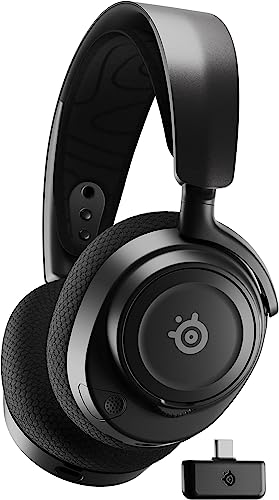 SteelSeries Arctis Nova 7 - Auriculares sem Fios para Jogos e Telemóveis, Sistema Acústico Nova - 2,4 GHz e Bluetooth Simultâneo, Bateria de 38 Horas - USB-C - PC, PlayStation, Switch