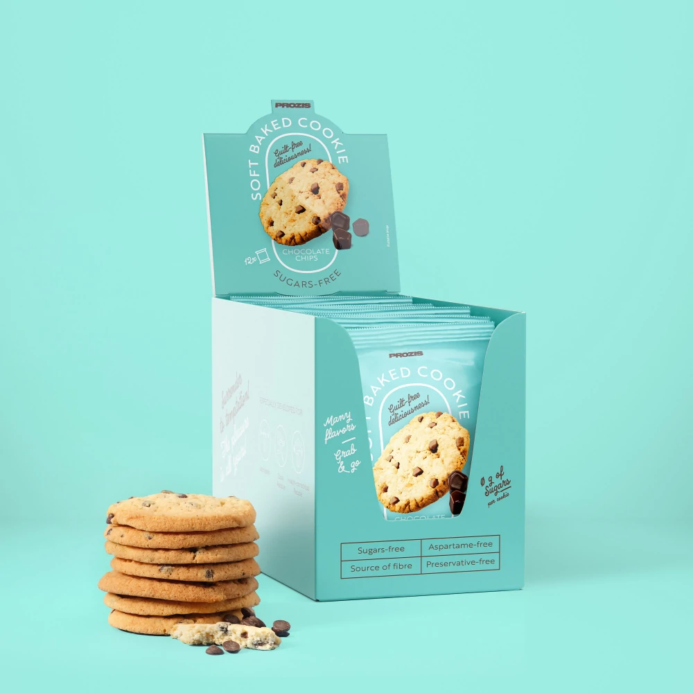12 x Soft Baked Cookie - Low Sugars - Chips de Chocolate 40g