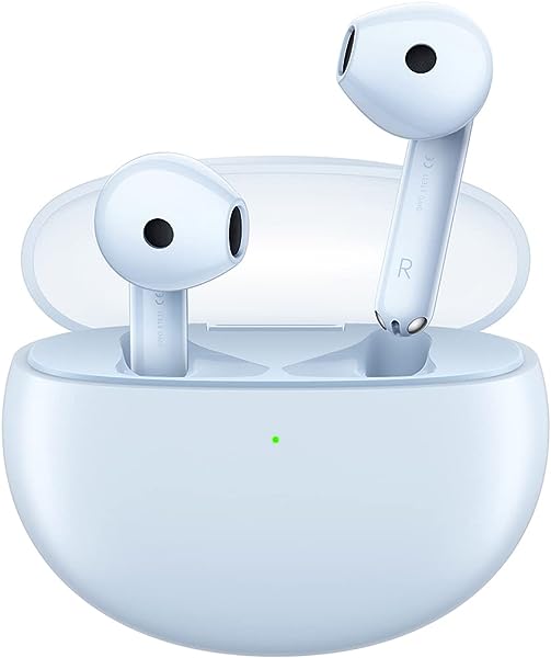 Enco Air2- Auriculares sem Fios, Bluetooth 5.2, Cancelamento de Ruído, Carregamento sem Fio, Bateria de Grande Capacidade, Azul