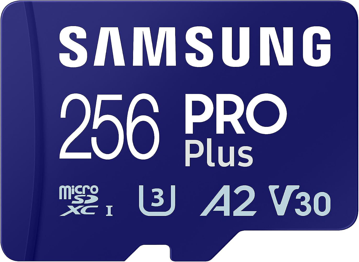 Samsung PRO Plus Cartão de memória MicroSD com adaptador SD, 256GB, 180 e 130 MB/s, Full HD & 4K UHD, UHS-I, U3, V30, A2
