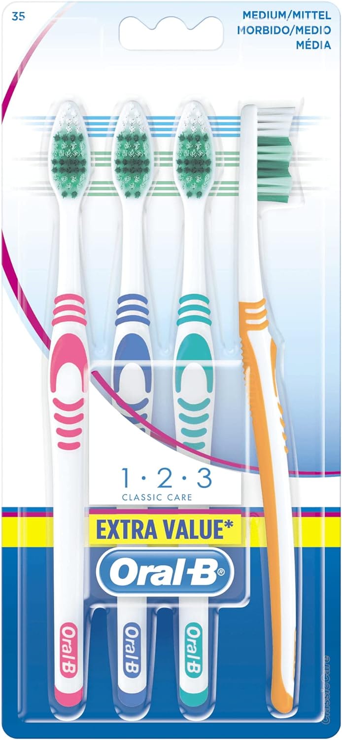 Oral B Escova Shiny Clean Medium Robin Hood (4 Unidades)