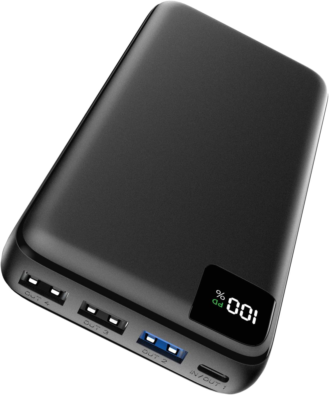 Bateria Externa 27000 Mah Power Bank, Bilivein 22,5 W Carregador Portátil Usb C com 4 Saídas Power Bank Carregamento Rápido Pd Com Ecrã Led Para Telemóvel Tablet