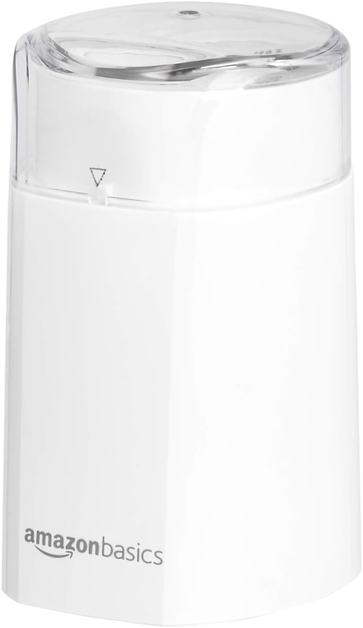 Amazon Basics Moedor de Café Elétrico, Branco