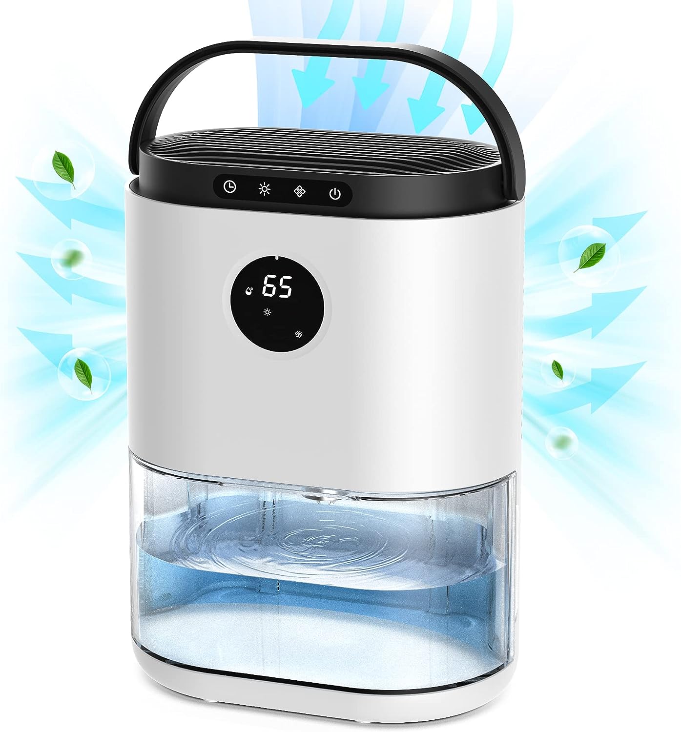 Conopu Desumidificador Para Casa, Desumidificadores De 2300 Ml Para Casa De Banho Do Quarto, Descongelação Automática, Desligamento Automático, Controlo De Humidade De 3 Modos