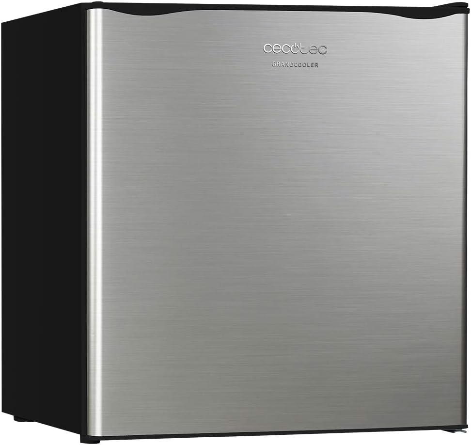 Cecotec Mini-bar Grandcooler 20000 Silentcompress Inox. Capacidade 46 Litros, Compressor Incorporado, Controlo De Temperatura Regulável, Compartimento Congelador, Porta Reversível