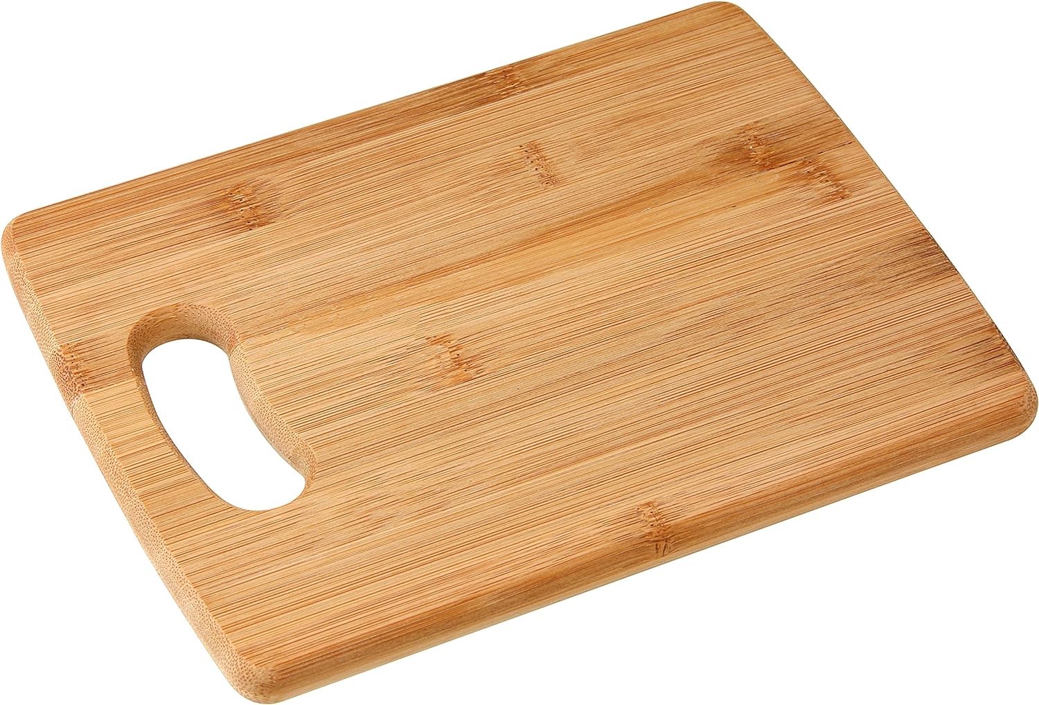 FACKELMANN Tábua de Cortar Cozinha Madeira de Bambu Pequena para Picar Legumes, Cortar e Filetar Carne ou Peixe, 22 x 16 cm, 1 Unidade.