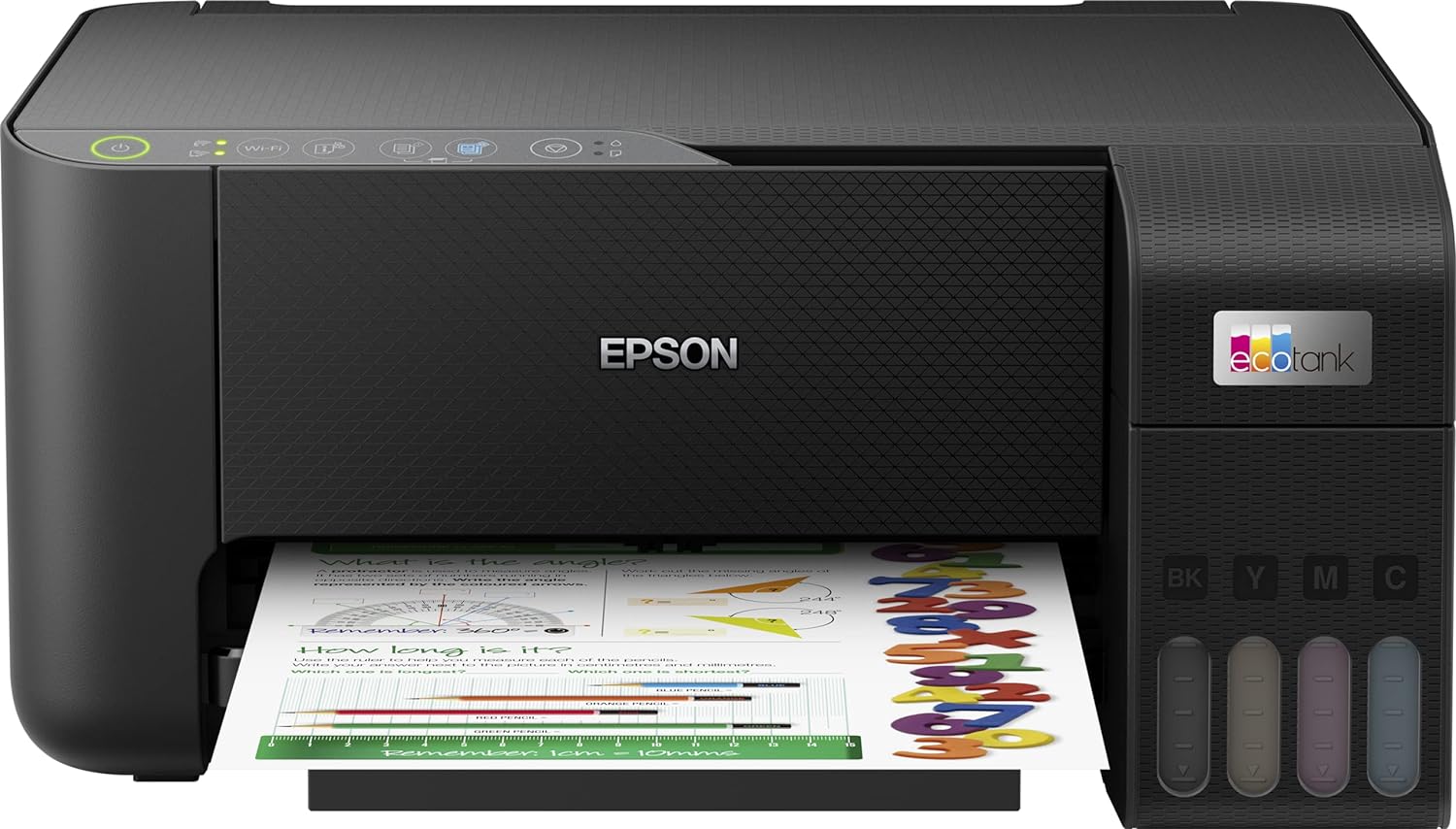 Epson Ecotank Et-2812, Impressora Wifi A4 Multifunções Com Depósito De Tinta Recarregável, 3 Em 1: Impressão, Copiadora, Scanner, Impressão Móvel, Preto